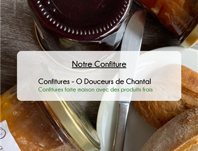 Nos fournisseurs locaux - Confitures